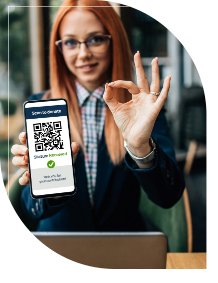  Fast, Accessible QR Code Giving.