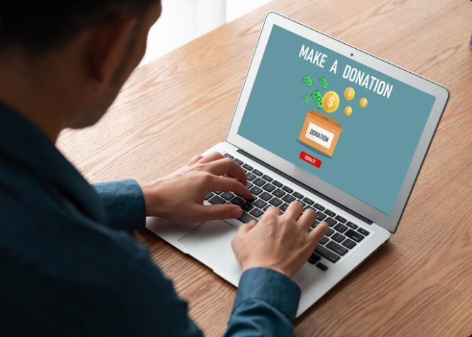 Partner working on laptop